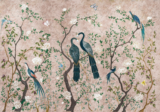 Coordonne Papier peint panoramique Edo Metallics - Rose