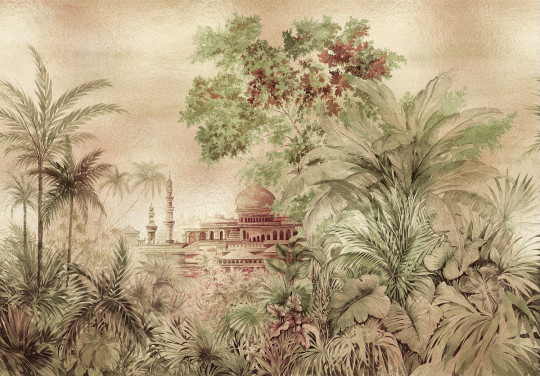 Coordonne Wandbild Taj Majal - Gold
