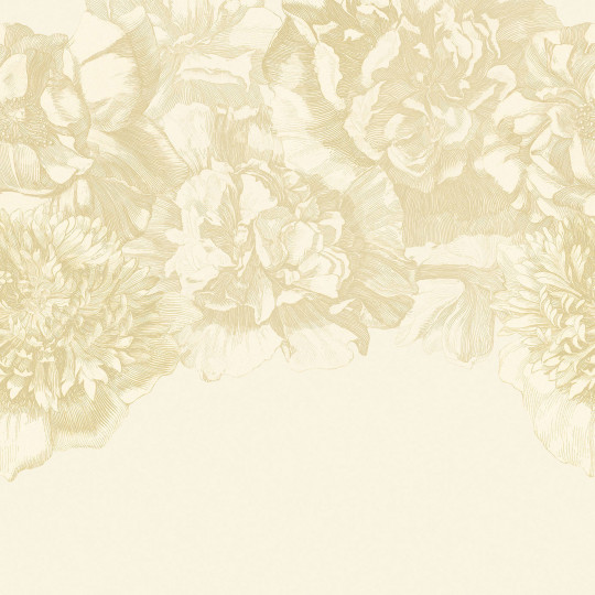 Eijffinger Carta da parati panoramica Flower Fall - Gold