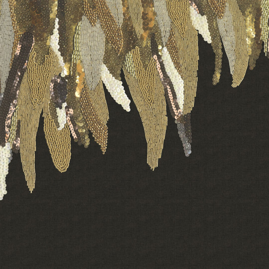 Eijffinger Papier peint panoramique Fancy Feather - Black Up