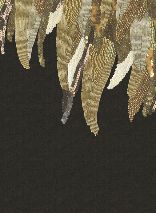 Eijffinger Papier peint panoramique Fancy Feather - Black Down