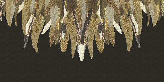 Eijffinger Papier peint panoramique Fancy Feather - Black