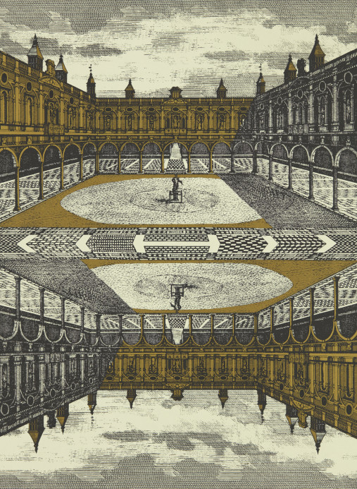 Zoffany Tapete Royal Exchange - Paris Grey/ Gold