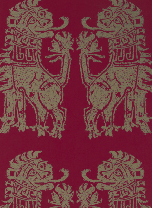 Zoffany Tapete Sicilian Lion - Cinnabar/ Bronze