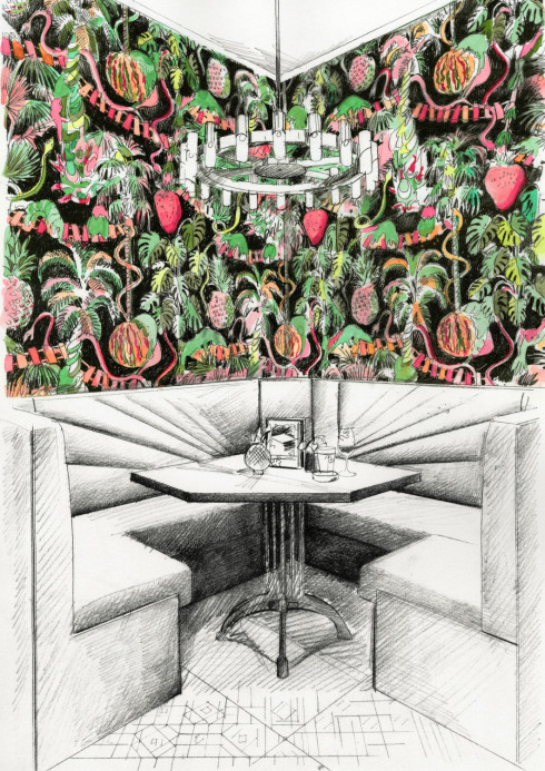 Zoffany Papier peint Precarious Pangolins - Tropical