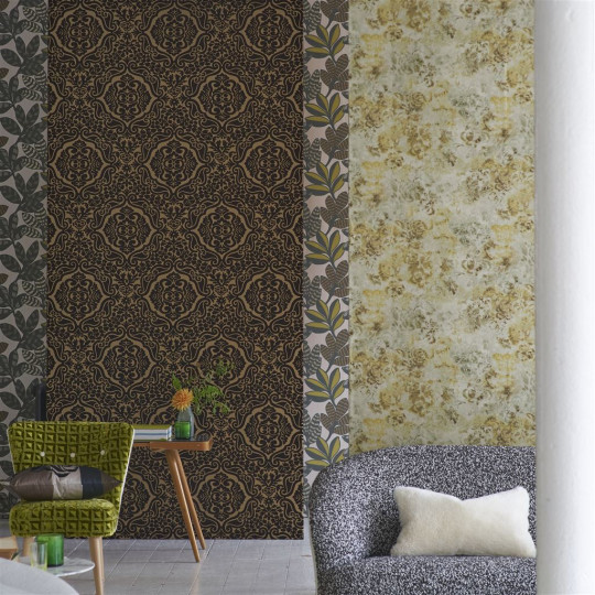 Designers Guild Wallpaper Fioravanti - Espresso