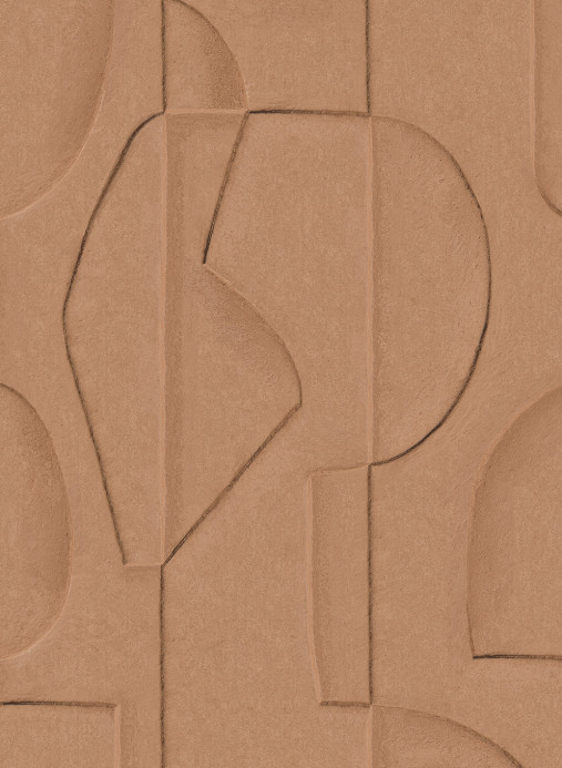 Eijffinger Carta da parati panoramica Sculpted Clay - Terra