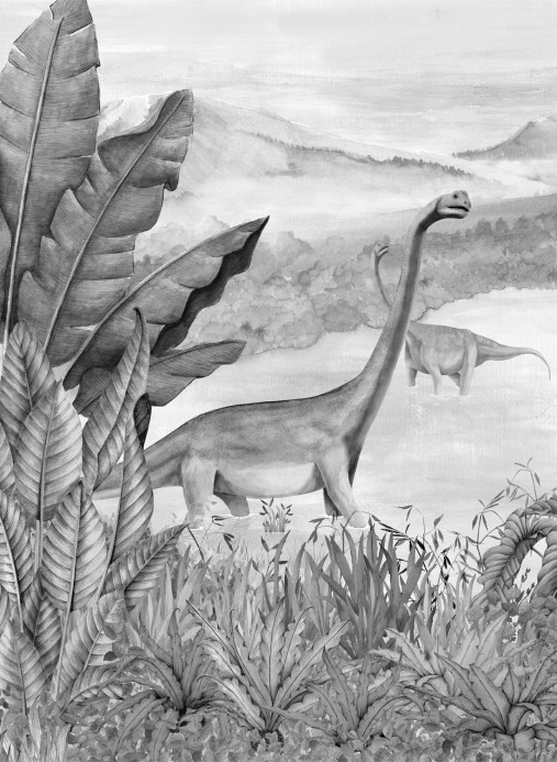 Coordonne Papier peint panoramique Dinosaurs Park - Ash