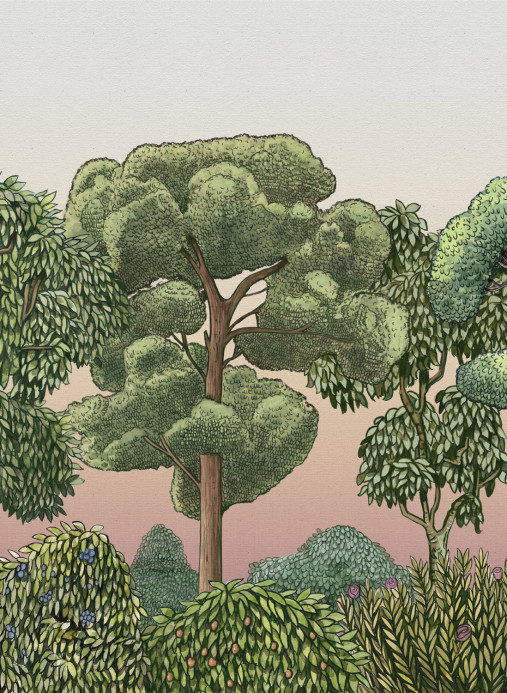 Coordonne Wandbild Green Forest - Dawn