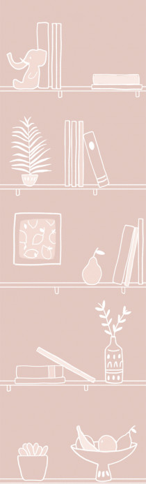 Coordonne Wallpaper My Library - Pinky