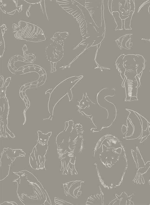 Coordonne Wallpaper Zoology - Stone
