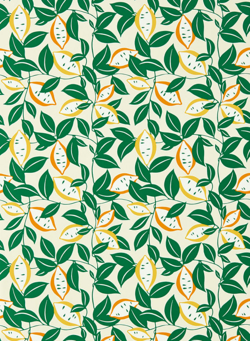 Scion Wallpaper St Clements - Lemon/ Tangerine