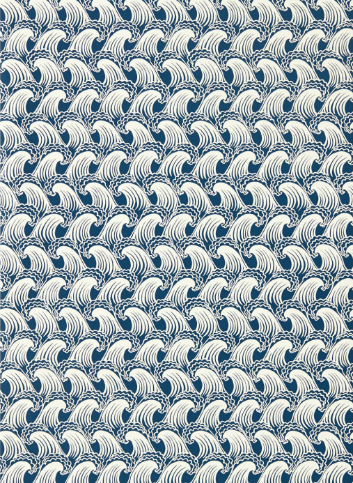Scion Wallpaper Ride the Wave - Denim