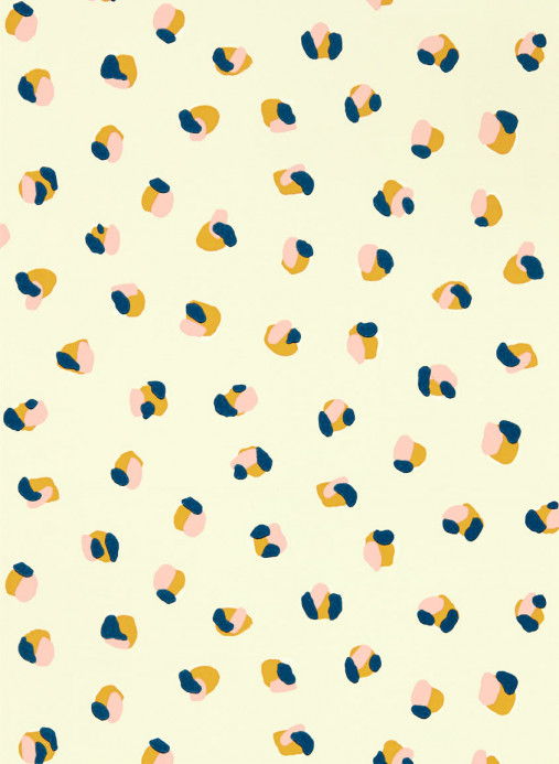 Scion Wallpaper Leopard Dots - Pebble/ Milkshake