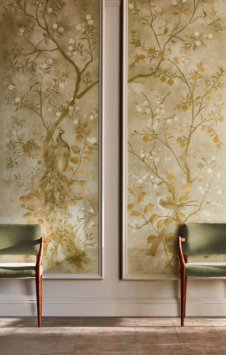 Zoffany Papier peint Rotherby - Old Gold