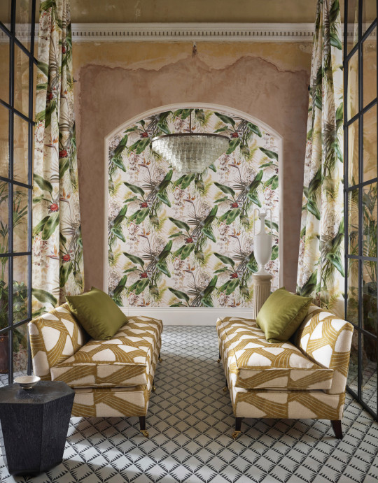 Zoffany Tapete Paradise Row - Evergreen