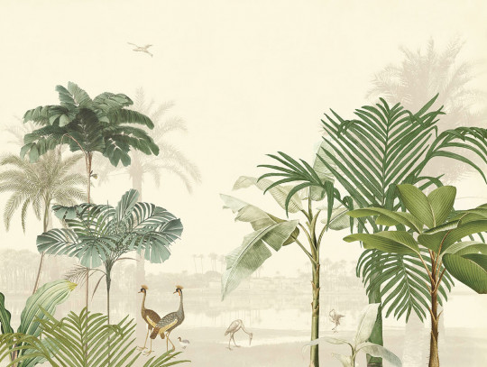 Eijffinger Papier peint panoramique Lush Lagoon Large - Warm White