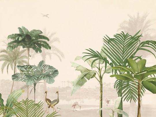 Eijffinger Wandbild Lush Lagoon Large - Blush Pink