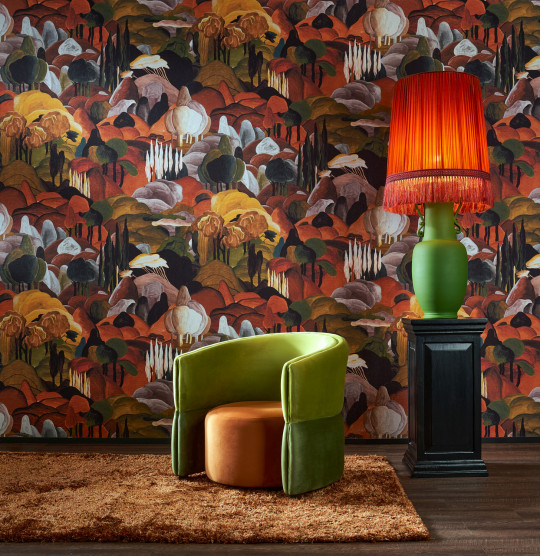Arte International Wallpaper All Ombra Dei Cipressi - Morning Glow