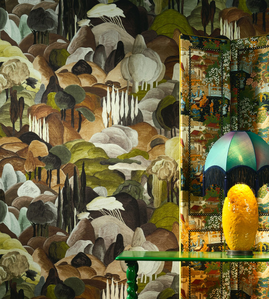 Arte Tapete All Ombra Dei Cipressi - Forest Walk