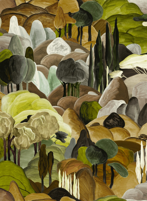 Arte Tapete All Ombra Dei Cipressi - Forest Walk