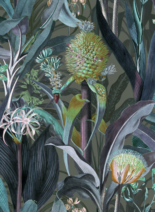 Arte Tapete Blooming Pineapple - Peacock