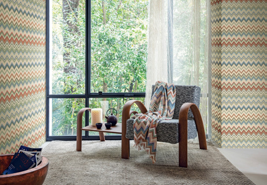 Missoni Home Wallpaper Happy Zig Zag