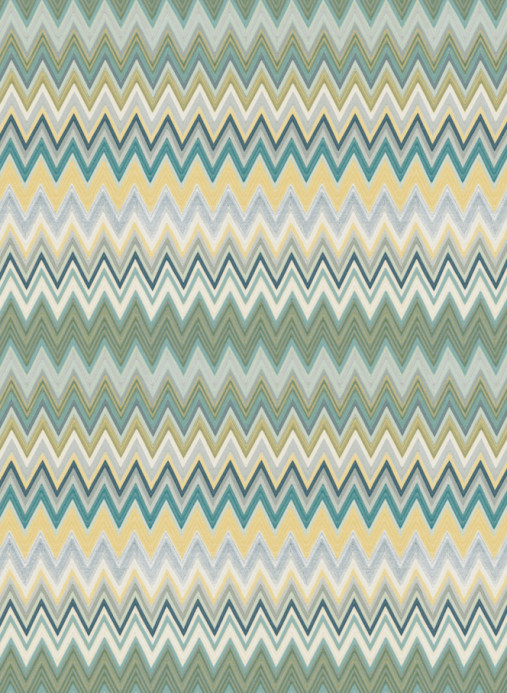 Missoni Home Papier peint Zig Zag Multicolore Metallic - 20064