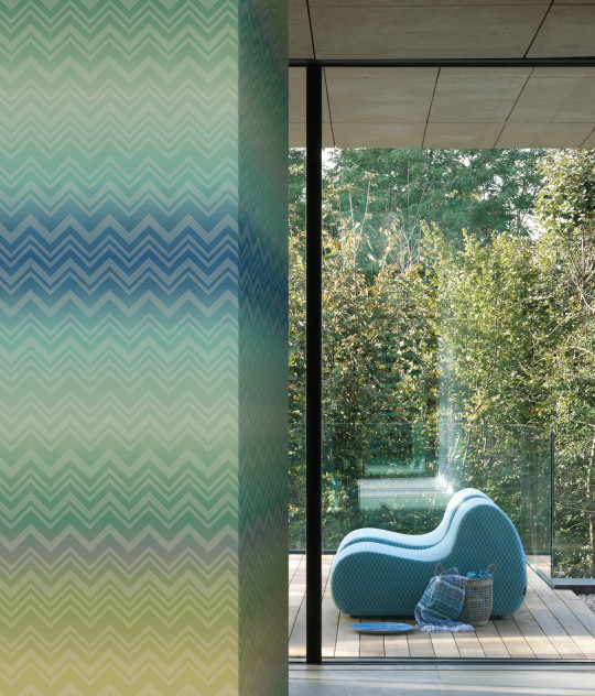 Missoni Home Papier peint Zig Zag Sfumato