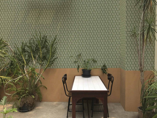 Coordonne Wallpaper Kasuri - Green