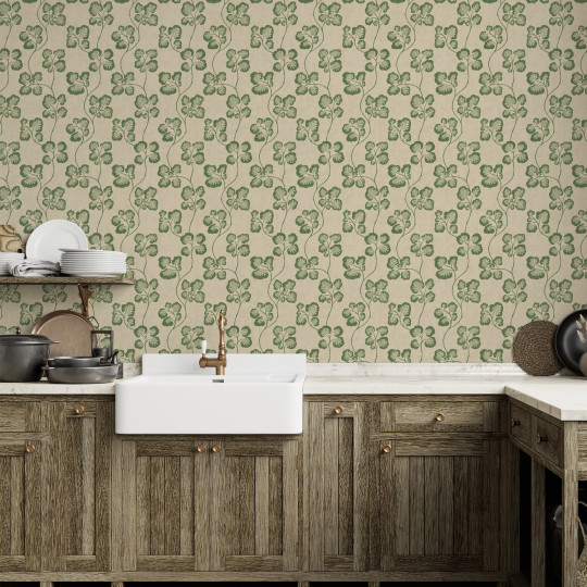 Josephine Munsey Wallpaper Cabbage Check