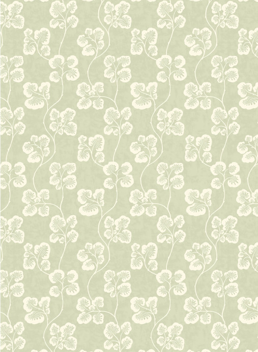 Josephine Munsey Carta da parati Cabbage Check - Willow and Clarke White