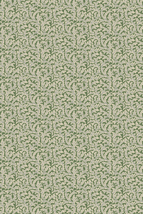 Josephine Munsey Wallpaper Frond Ogee - Brookes Green and Edge Sand