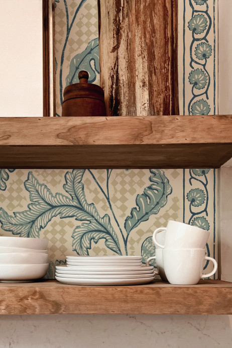 Josephine Munsey Wallpaper Floral Check