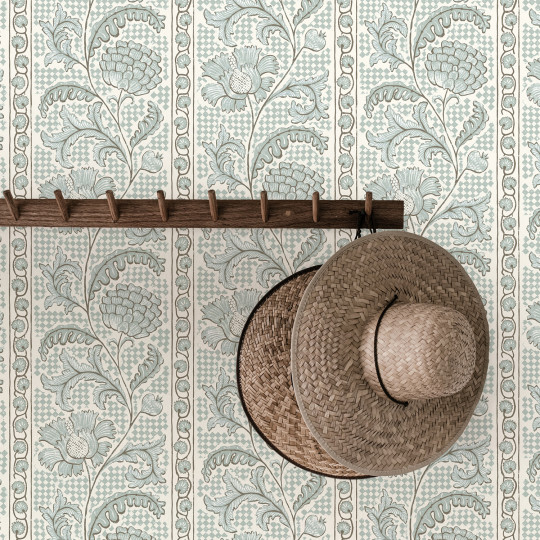 Josephine Munsey Wallpaper Floral Check