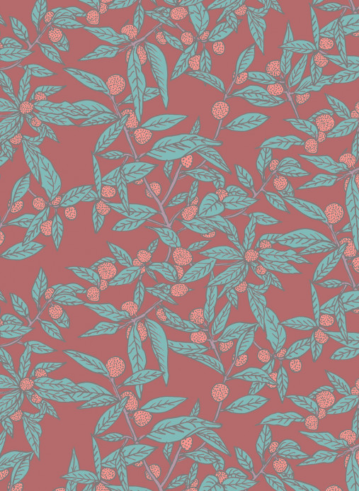 Isidore Leroy Wallpaper Clementine Raspberry