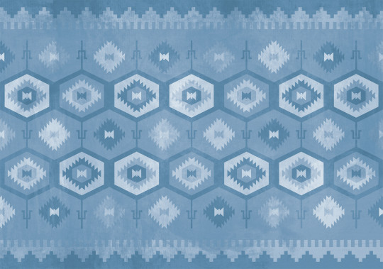 Coordonne Mural Carpet Blue