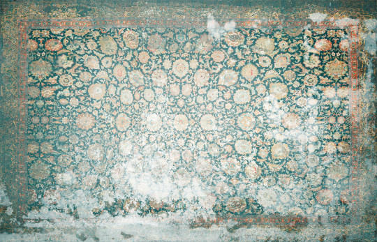 Coordonne Papier peint panoramique Floral Rug - Turquoise