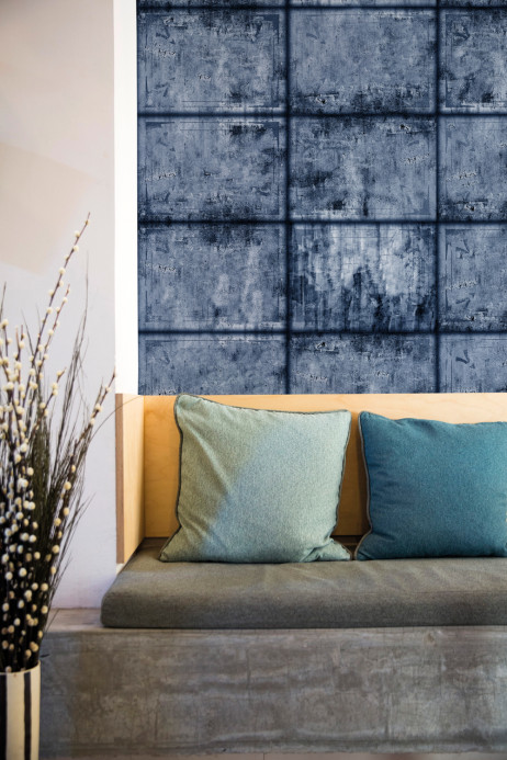 Coordonne Wandbild Iron Tiles - Blue
