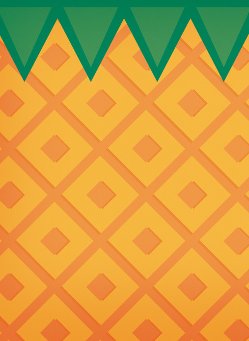 Coordonne Papier peint panoramique Fruit Pineapple - Pineapple