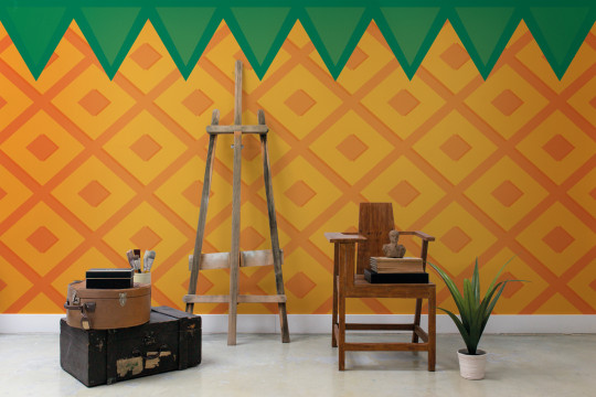 Coordonne Papier peint panoramique Fruit Pineapple - Pineapple