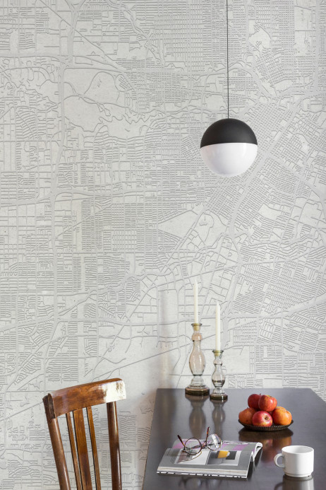 Coordonne Wandbild Urban Map - White