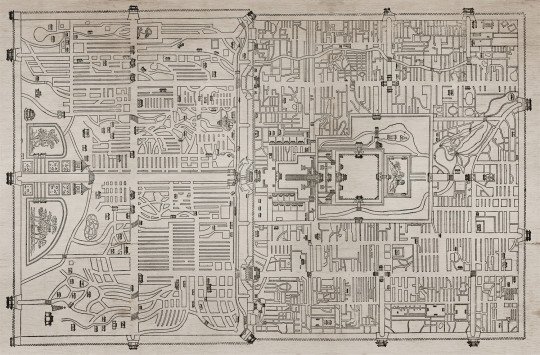 Coordonne Mural Old Beiging Map - Papyrus