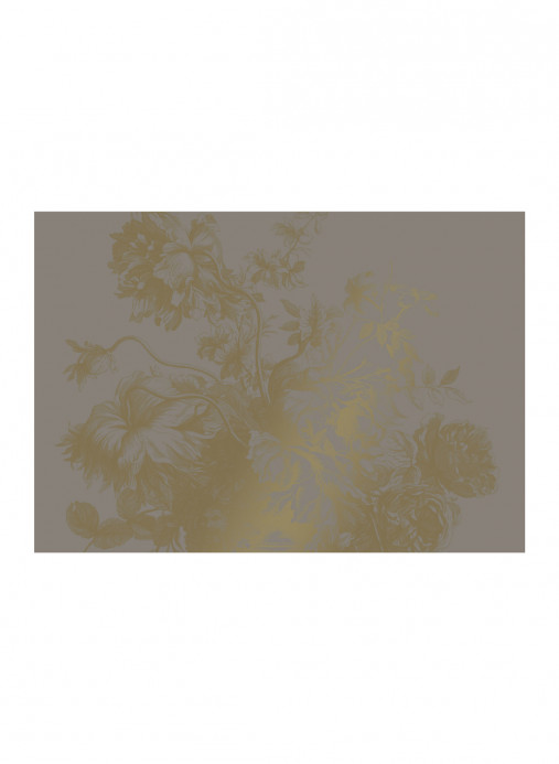 KEK Amsterdam Mural Engraved Flowers Gold 7 - XL