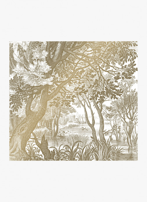 KEK Amsterdam Papier peint panoramique Engraved Landscapes Gold 4 - L