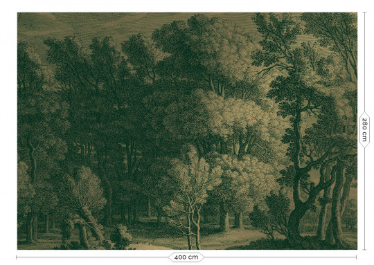 KEK Amsterdam Papier peint panoramique Engraved Landscapes Gold 16 - XL