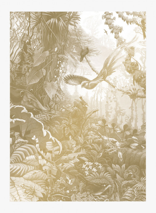 KEK Amsterdam Papier peint panoramique Tropical Landscapes Gold 2 - M