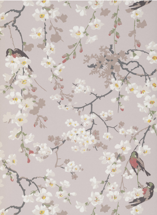 Little Greene Wallpaper Massingberd Blossom - Grey