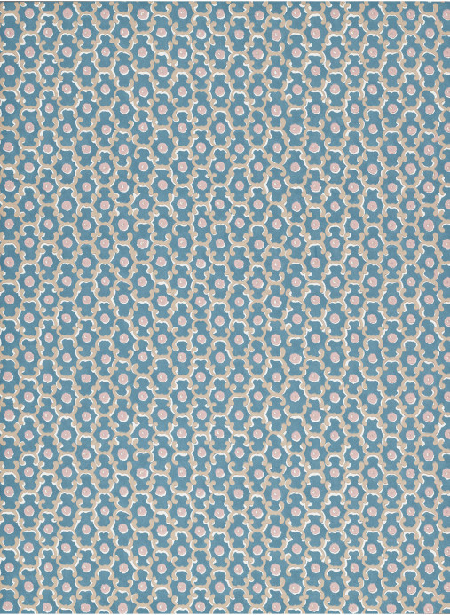 Little Greene Wallpaper Moy - Blue