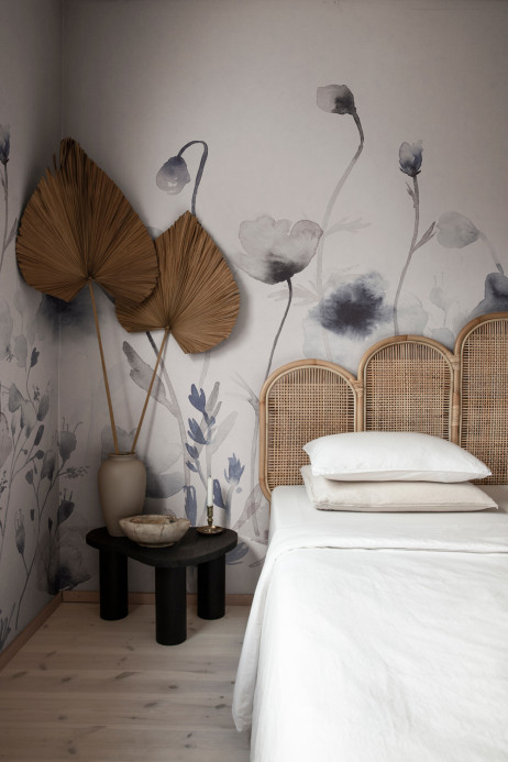 Sandberg Papier peint panoramique Morängen - Indigo Blue